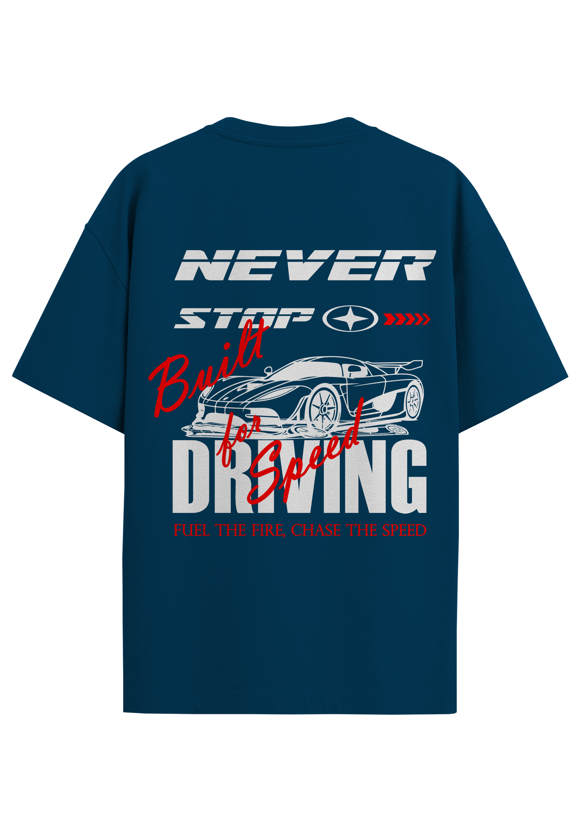 NEVER STOP OVERSIZED T-SHIRT