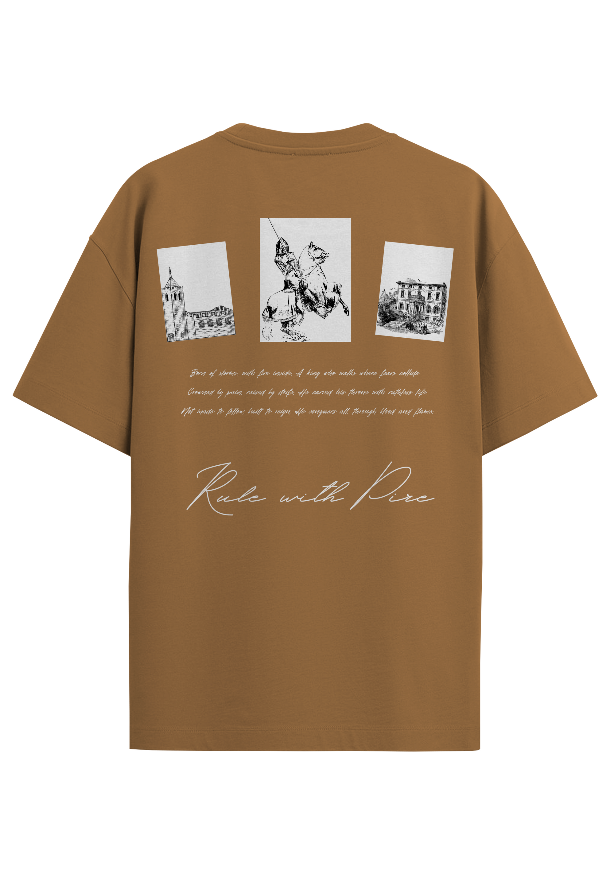 RULE THE FIRE BISCUIT OVERSIZED T-SHIRT