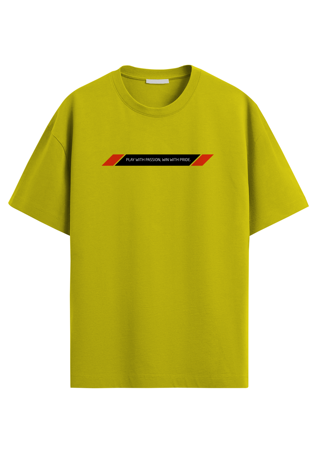 PLAY TO WIN YELLOW OVERSIZED T-SHIRT