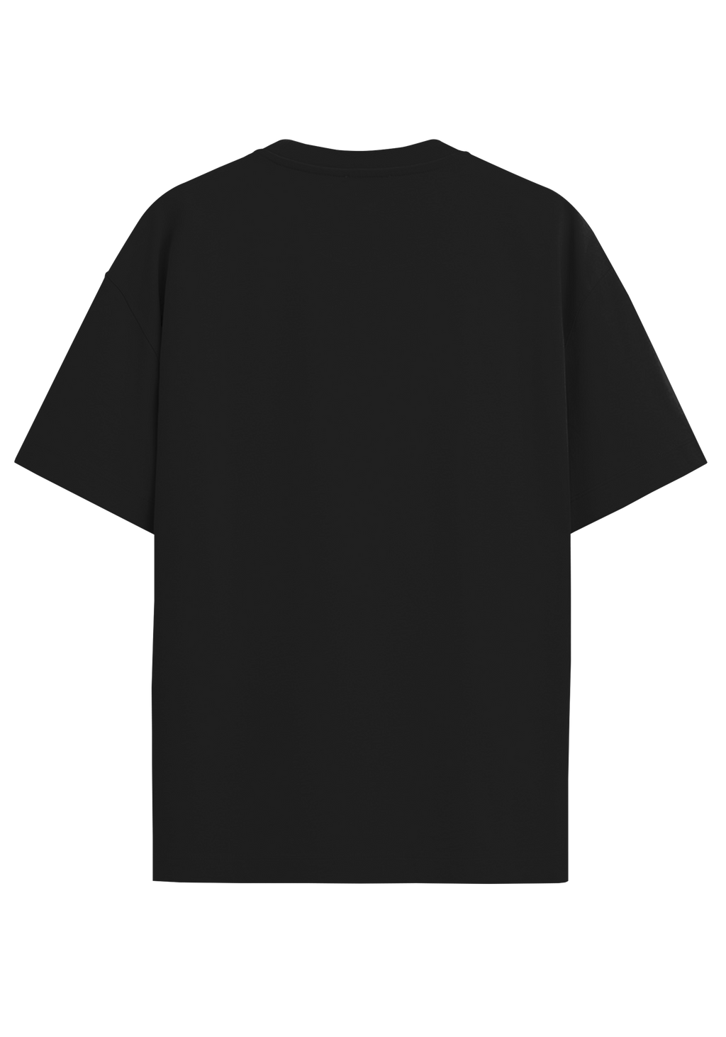 THEWAYOUTH BLACK 240GSM OVERSIZED T-SHIRT