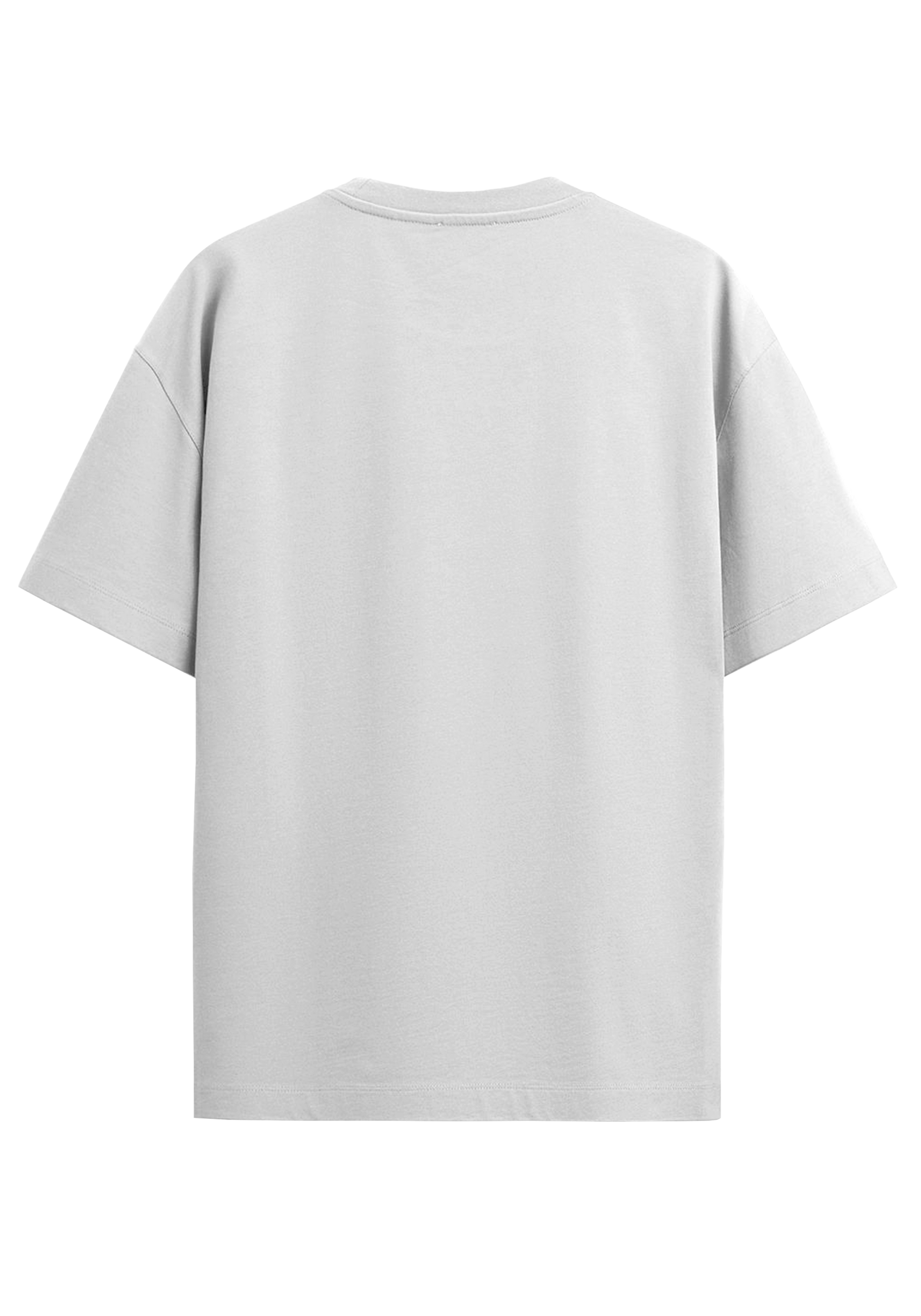 THEWAYOUTH WHITE 240GSM OVERSIZED T-SHIRT