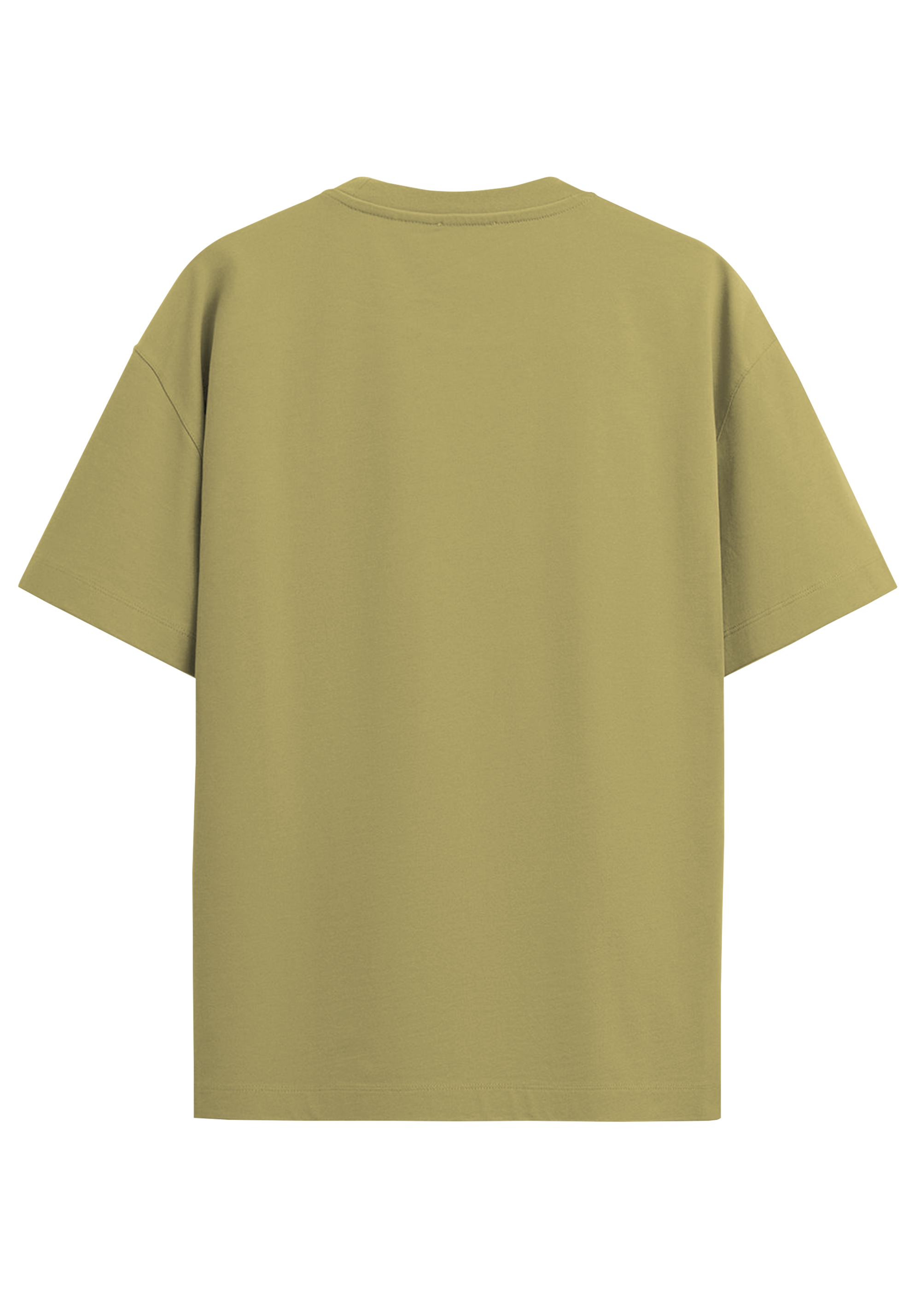 THEWAYOUTH BEIGE 240GSM OVERSIZED T-SHIRT