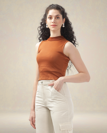 TWY: Brown Crop Top