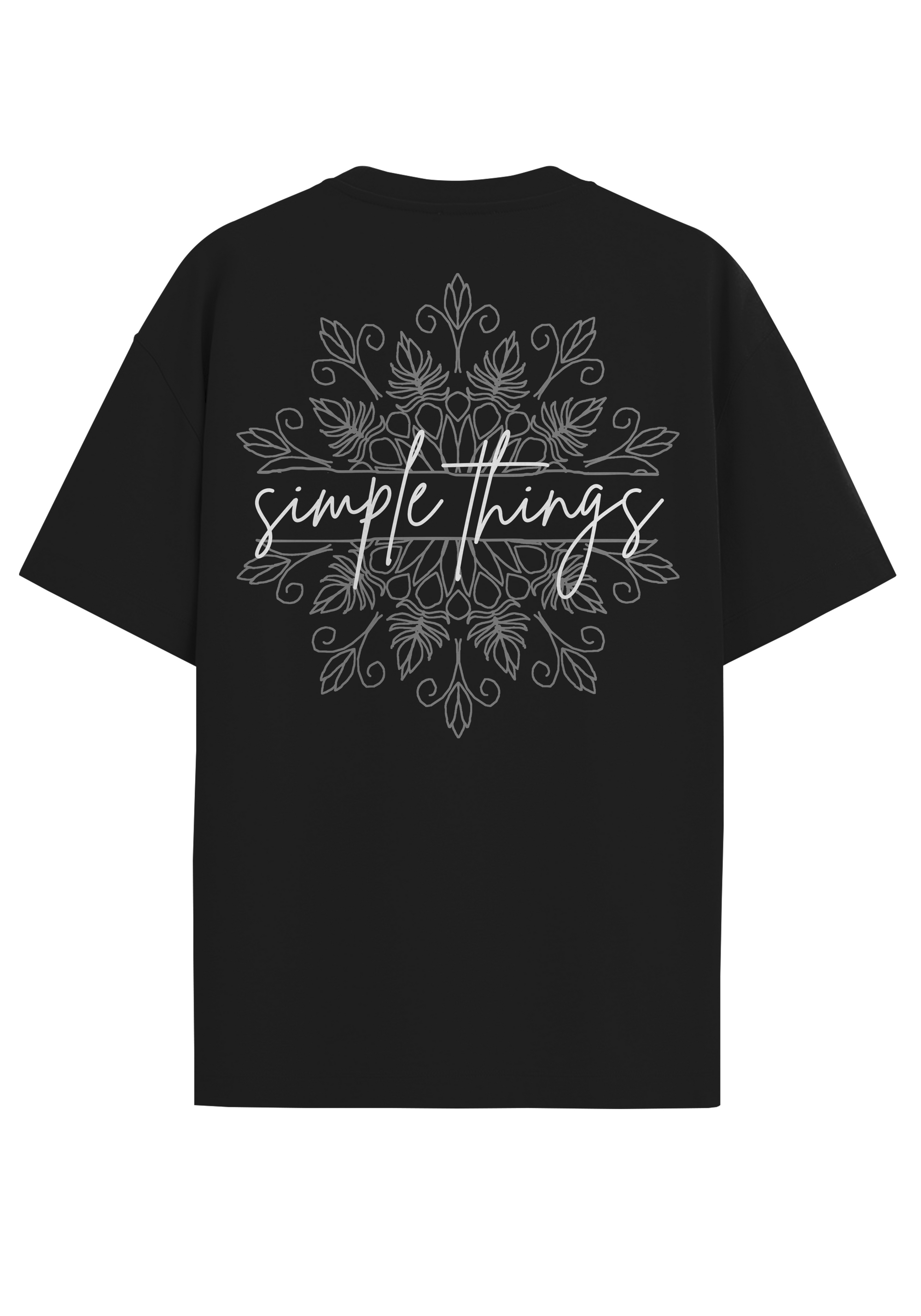 SIMPLE THINGS BLACK OVERSIZED T-SHIRT