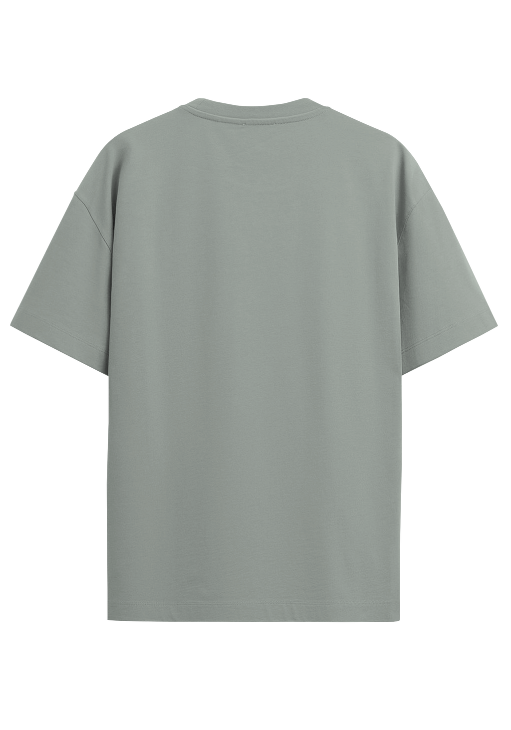 THEWAYOUTH GREY 240GSM OVERSIZED T-SHIRT
