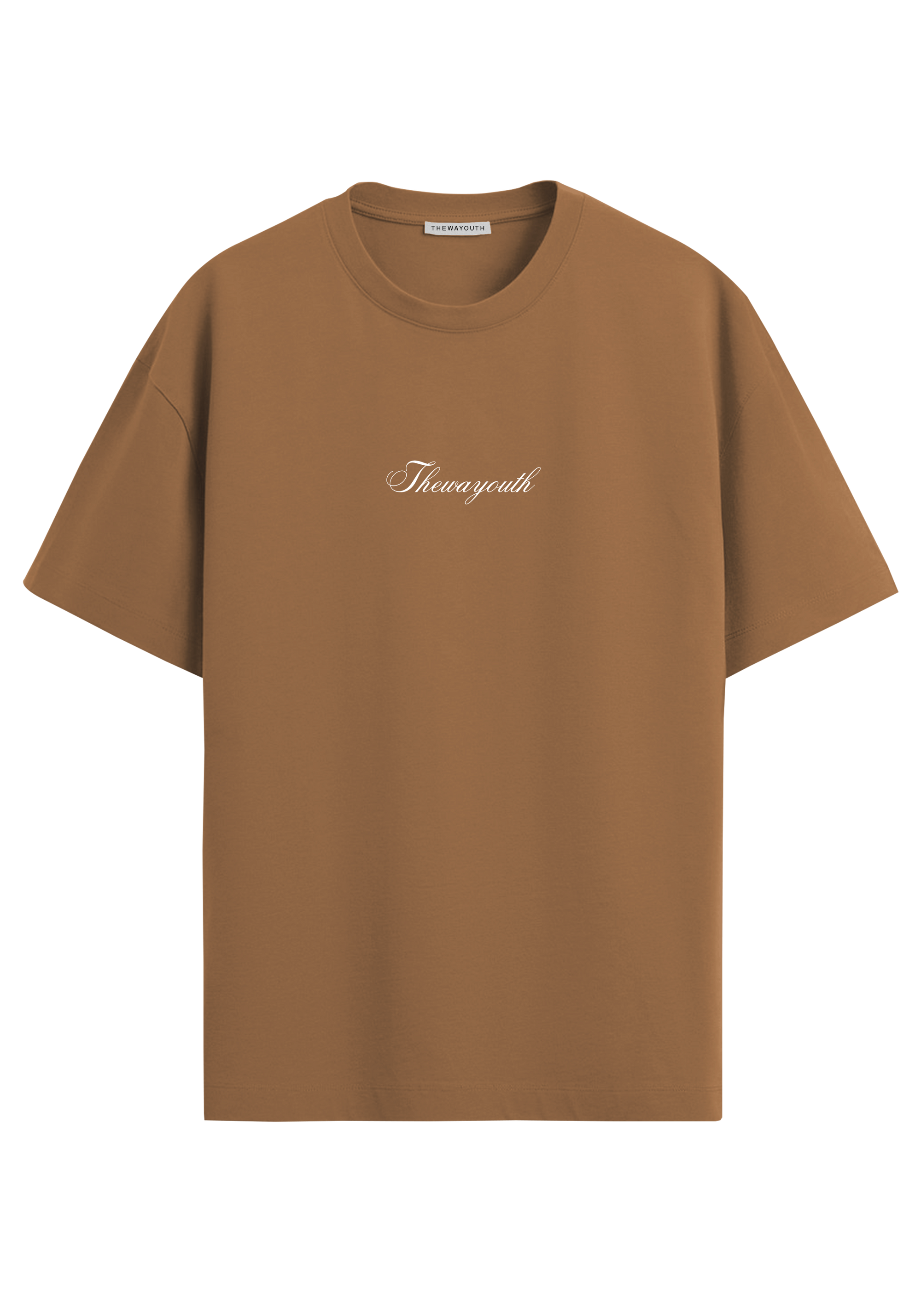 THEWAYOUTH BISCUIT 240GSM OVERSIZED T-SHIRT