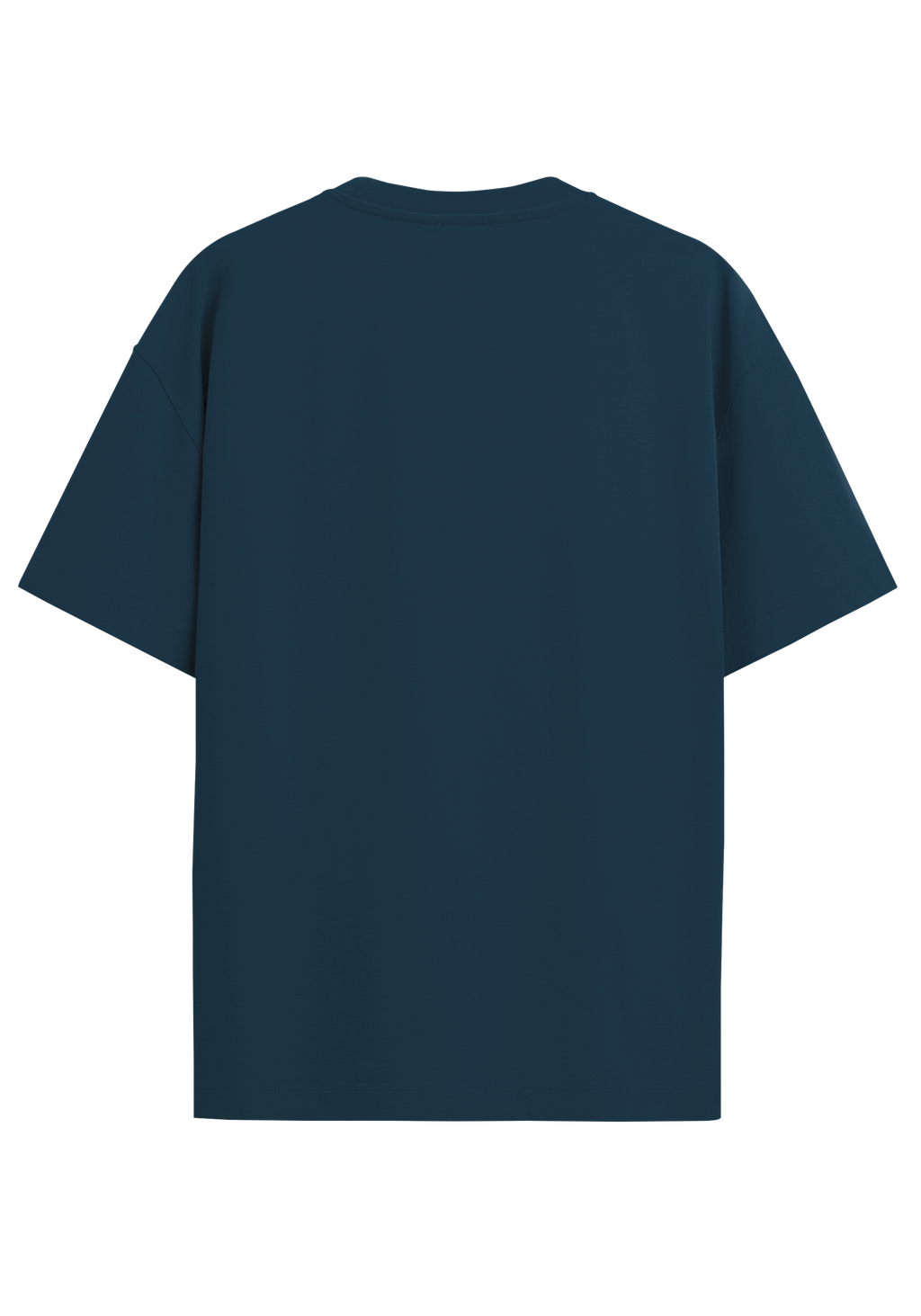 THEWAYOUTH DEEP BLUE 240GSM OVERSIZED T-SHIRT