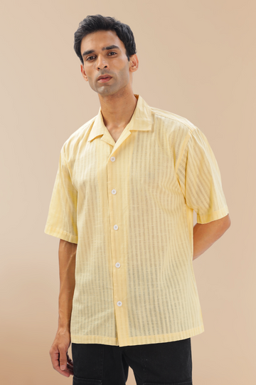 YELLOW STRIPE SHIRT