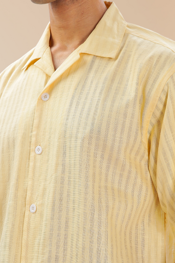 YELLOW STRIPE SHIRT