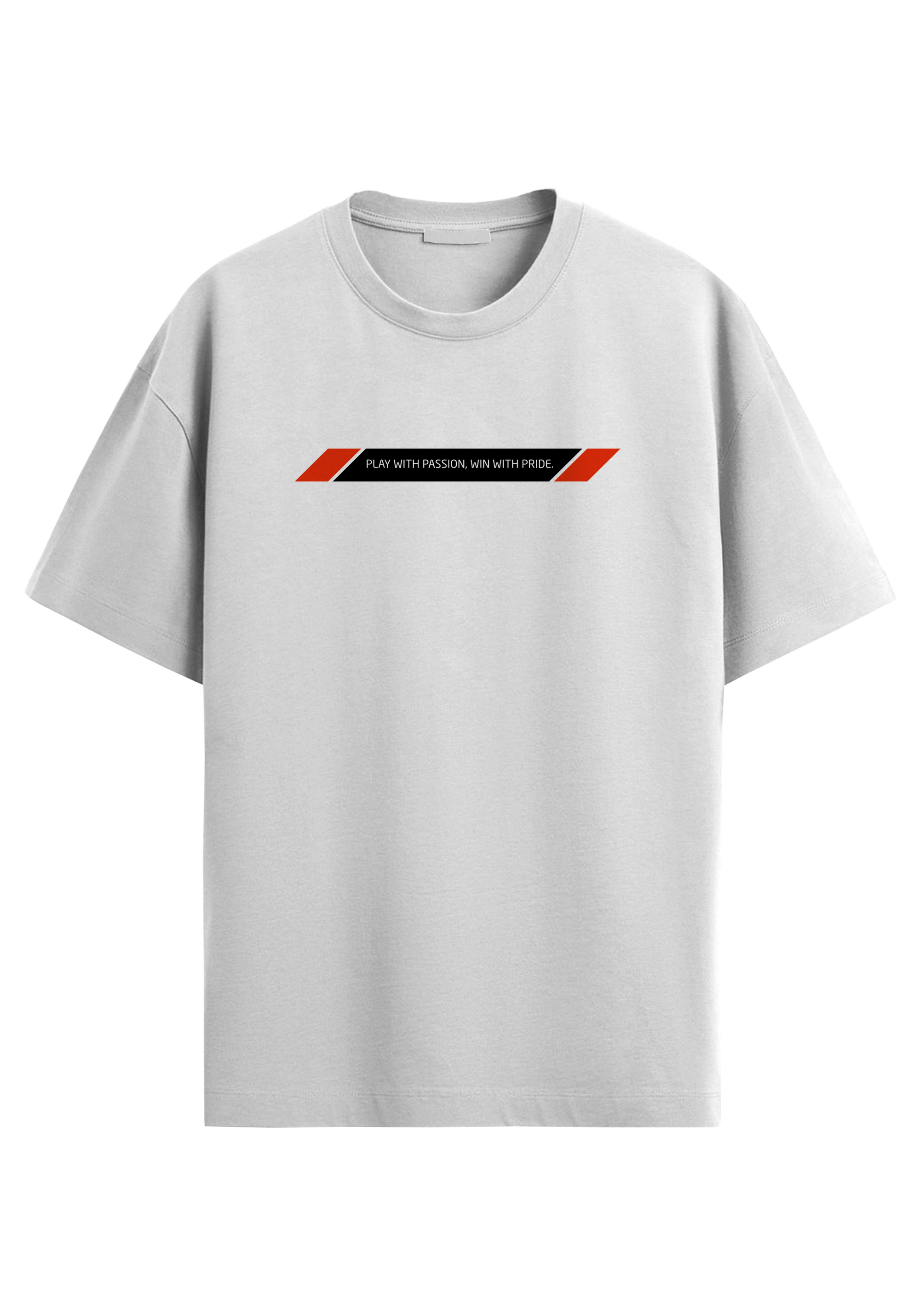 PLAY TO WIN WHITE OVERSIZED T-SHIRT